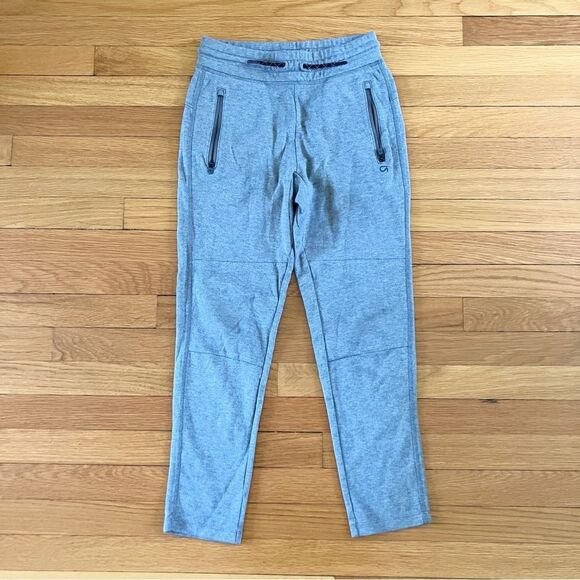 Gap Fit Grey Zipper Pocket Elastic Soft Sporty Athletic Joggers Sweatpants XL 12 - Picture 1 of 5